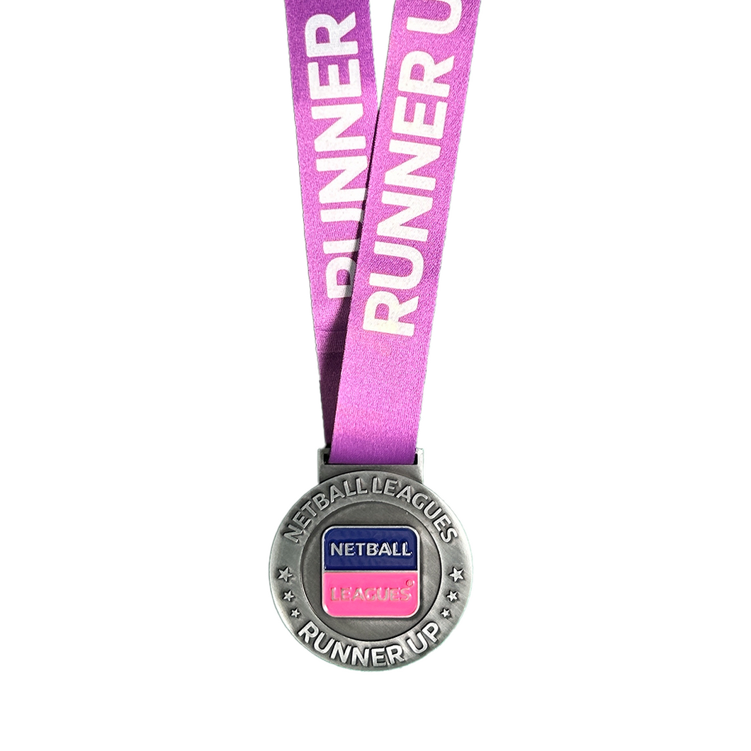 Netball Leagues Runners Up Medal - Single