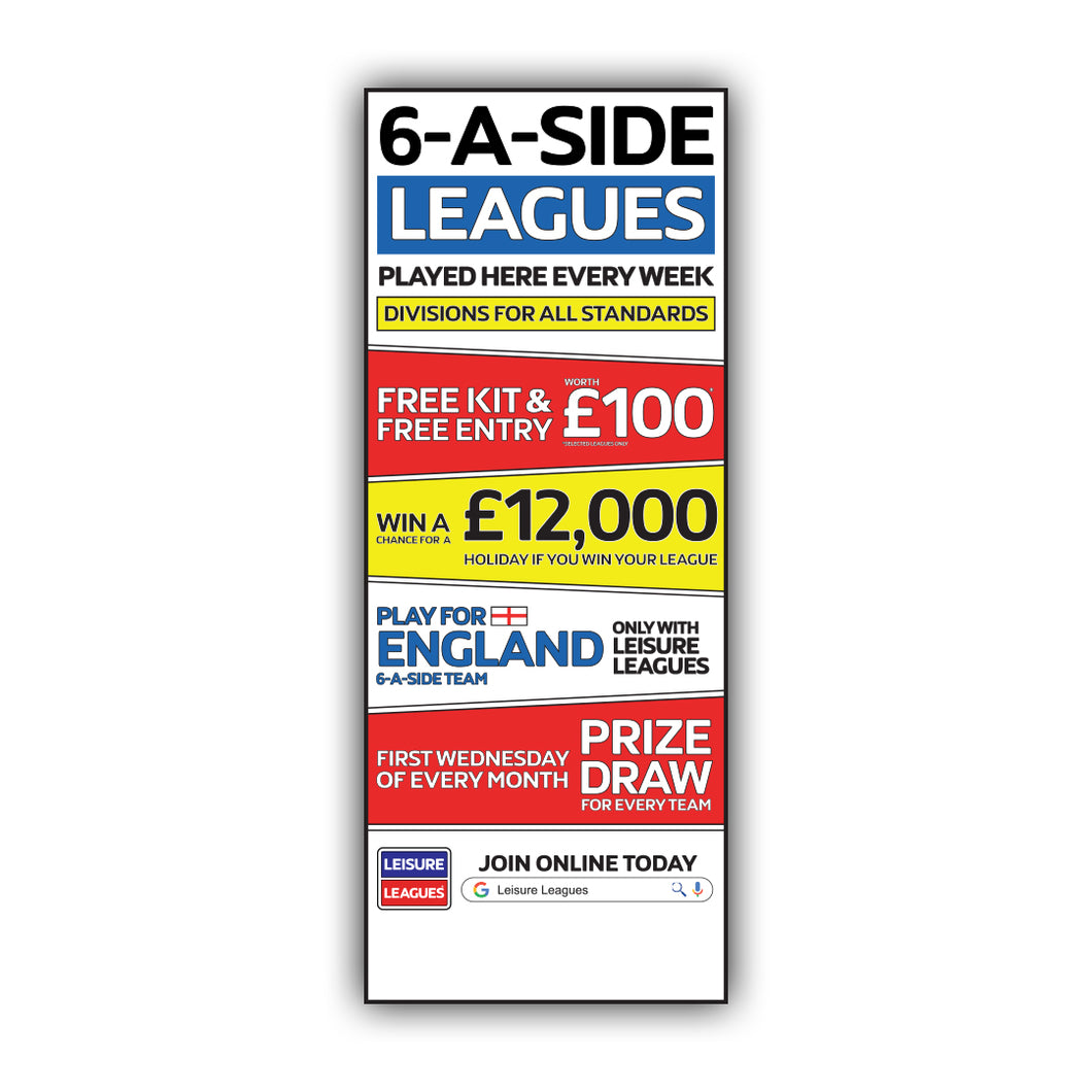 SALE - Indoor Pop Up Banner 8ft x 3ft