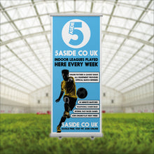 Load image into Gallery viewer, LL 5aside.co.uk Pop Up Banner 8ft x 3ft
