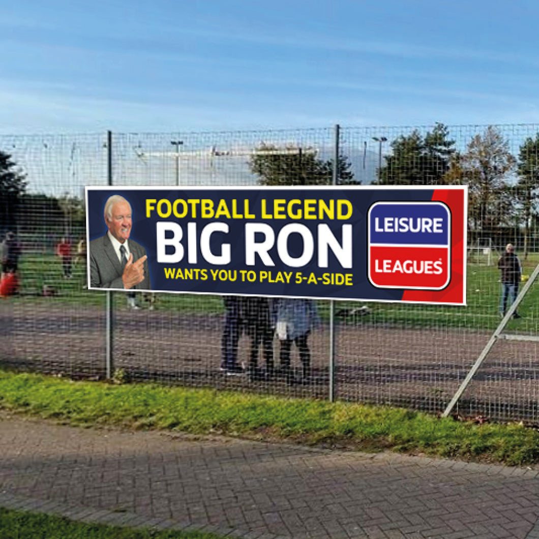Big Ron Veterans League Banner 8ft x 2ft
