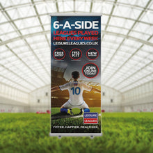 Load image into Gallery viewer, Indoor Pop Up Banner 8ft x 3ft
